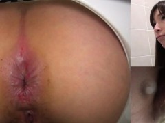 Asian babes gush urine