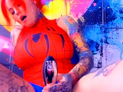 Great Big Boobs On Masturbating Redhead