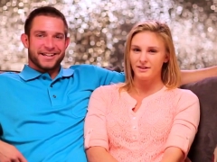 Hot couple gets a tattoo after arriving to the swing house